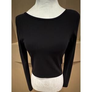 Aritzia TnaBUTTER™ Bound  Crewneck longsleeve Black Size M